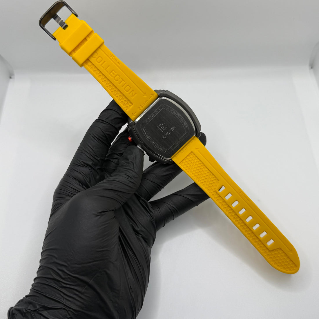 Ferrucci Stop watch  yellow strap  with 1 year warranty