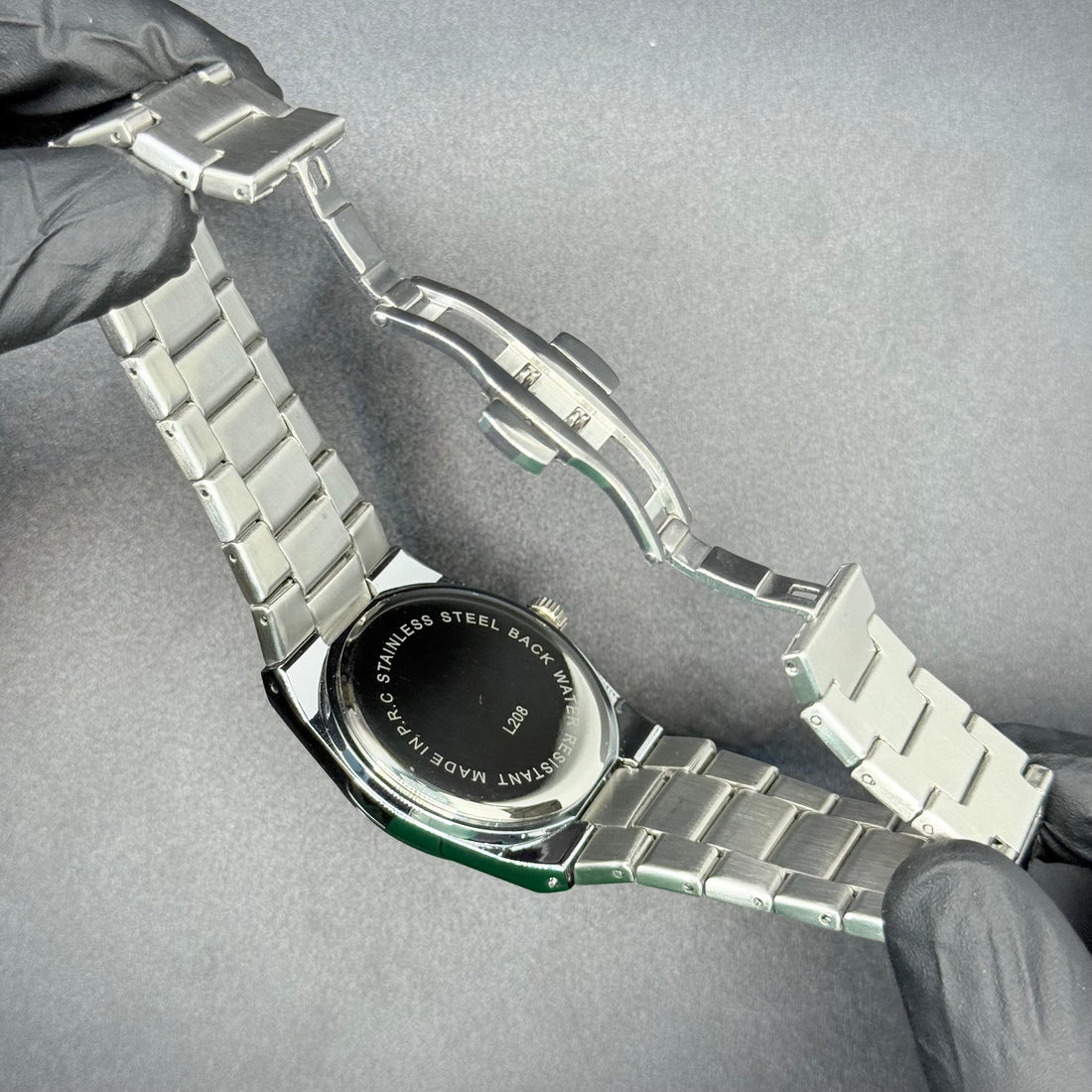 TISSOT PRX white dial with silver chain